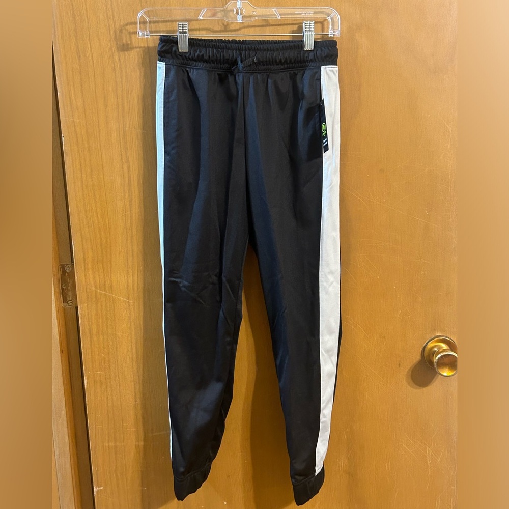 Athletic Works Black Gray Joggers Size Large (10-12) NEW with Tags